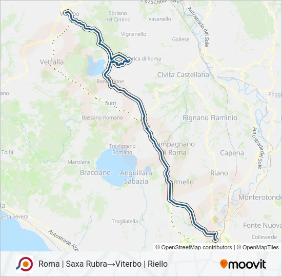 COTRAL Bus Line Map