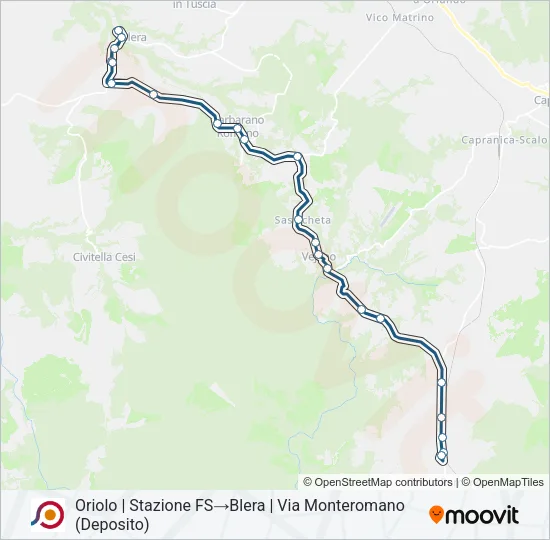 COTRAL Bus Line Map