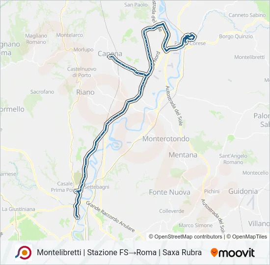 COTRAL Bus Line Map