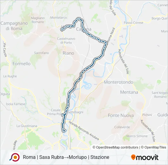 COTRAL Bus Line Map