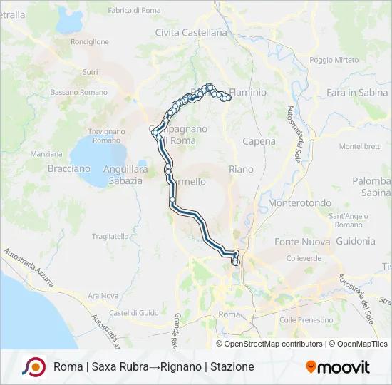 COTRAL Bus Line Map
