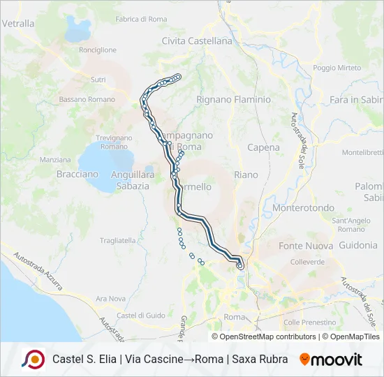 COTRAL Bus Line Map
