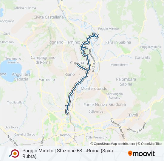 COTRAL bus Line Map