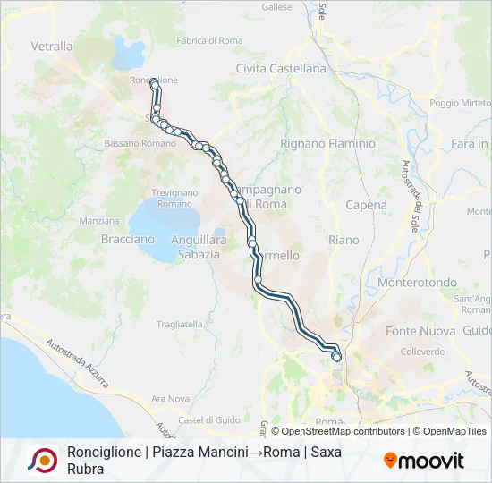 COTRAL Bus Line Map