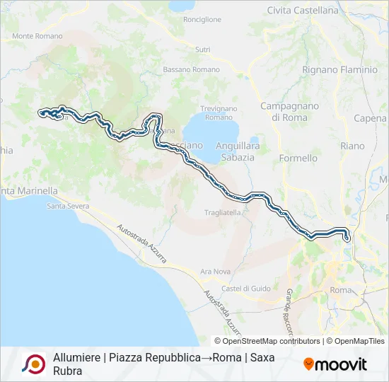 COTRAL Bus Line Map