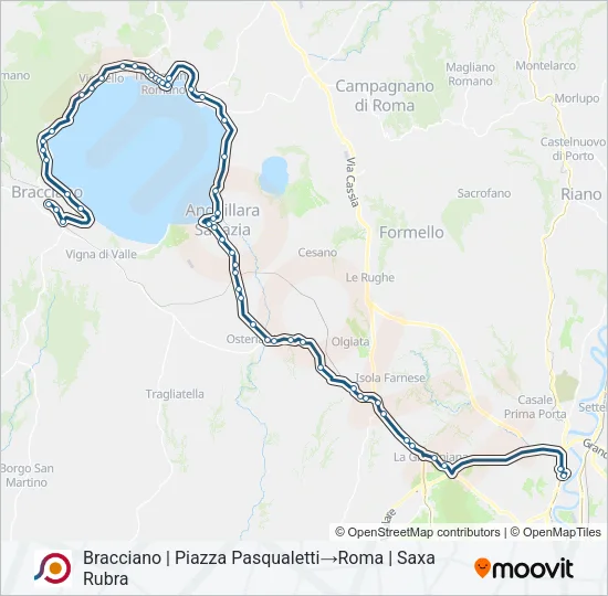 COTRAL Bus Line Map
