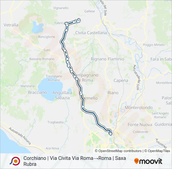 COTRAL Bus Line Map