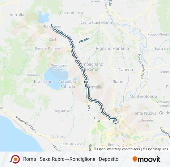 COTRAL Bus Line Map