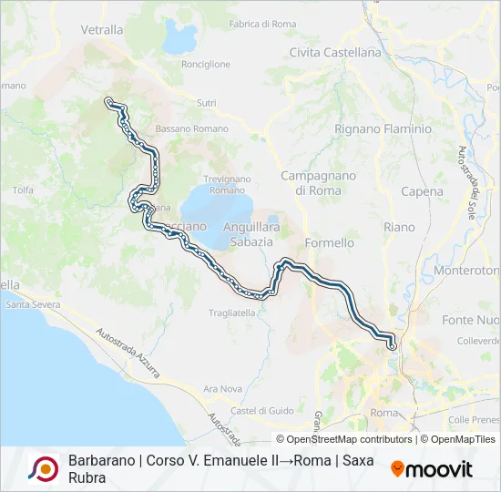 COTRAL Bus Line Map