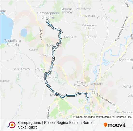 COTRAL Bus Line Map