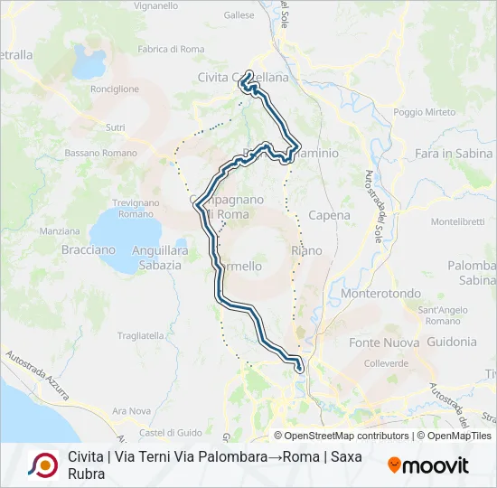 COTRAL Bus Line Map