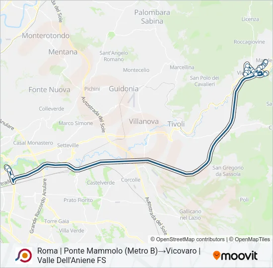 COTRAL Bus Line Map
