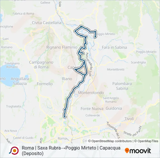 COTRAL Bus Line Map