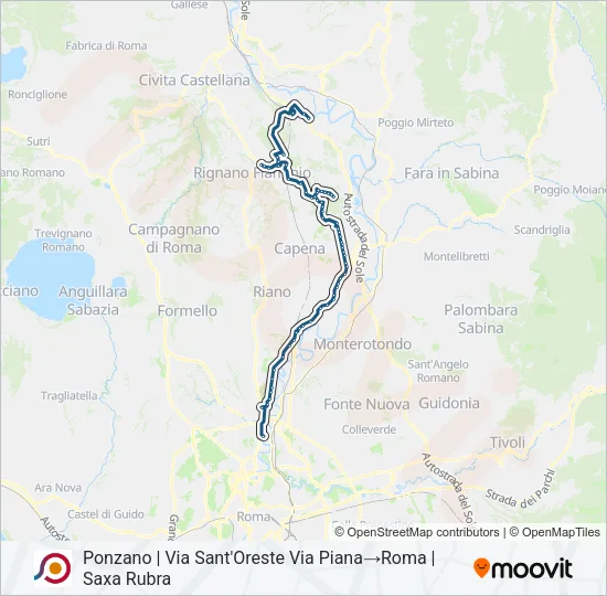 COTRAL Bus Line Map