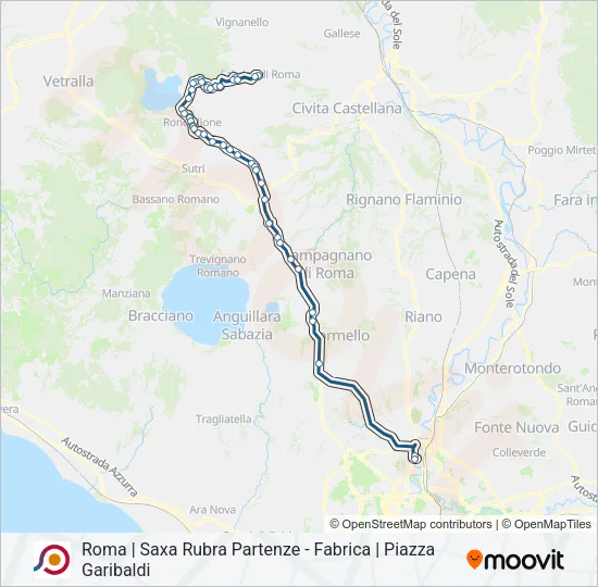 COTRAL Bus Line Map