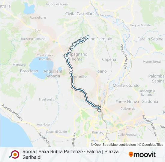 COTRAL Bus Line Map