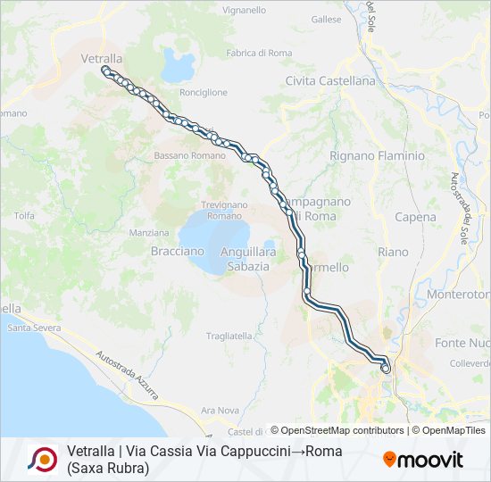 COTRAL bus Line Map