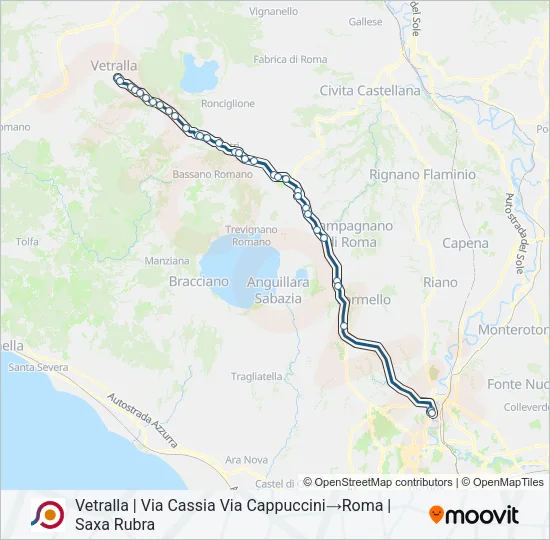 COTRAL Bus Line Map