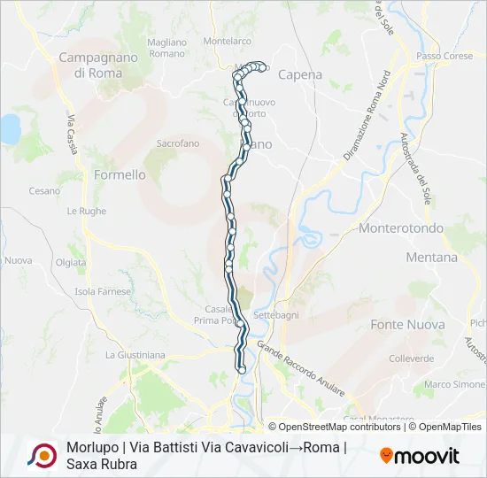 COTRAL Bus Line Map