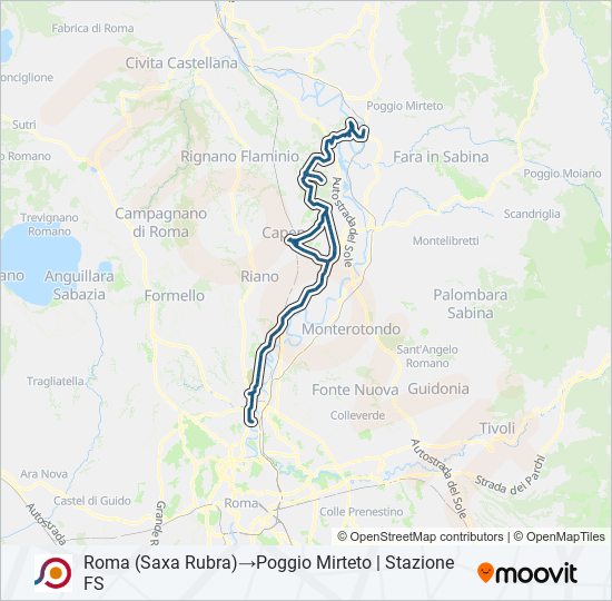 COTRAL bus Line Map