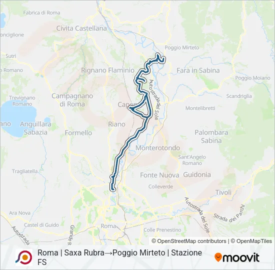 COTRAL Bus Line Map