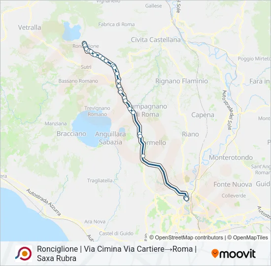 COTRAL Bus Line Map