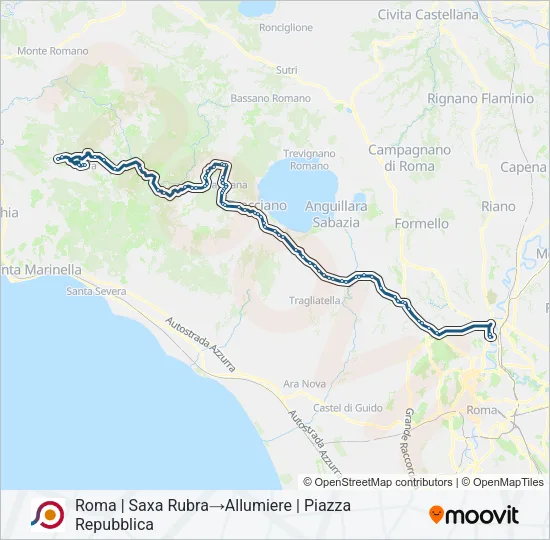 COTRAL Bus Line Map