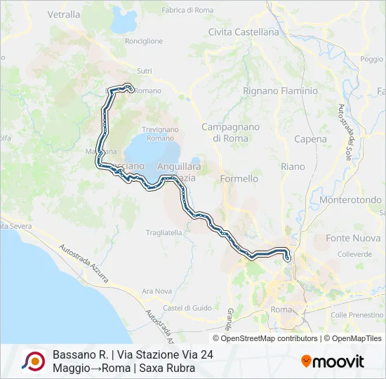 COTRAL Bus Line Map