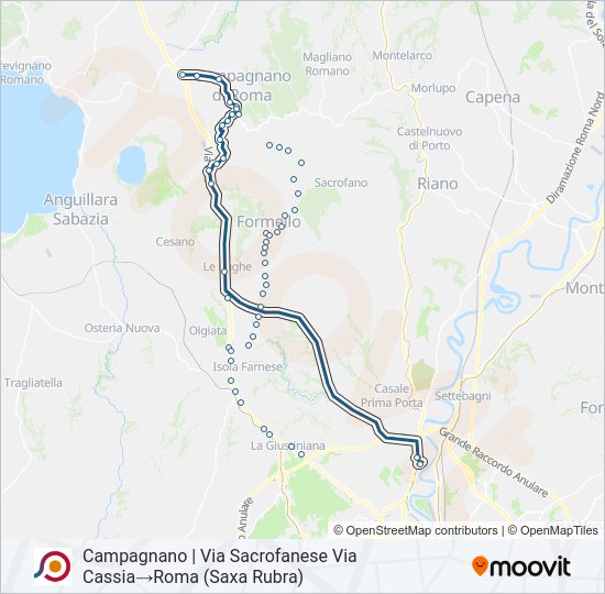 COTRAL bus Line Map