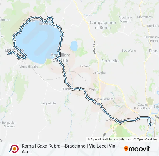 COTRAL Bus Line Map