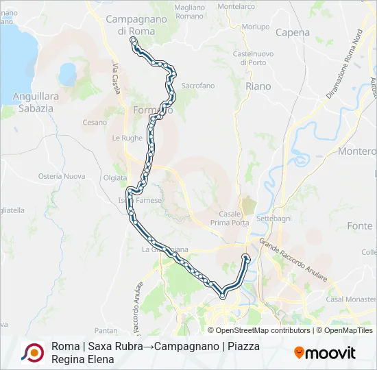COTRAL Bus Line Map