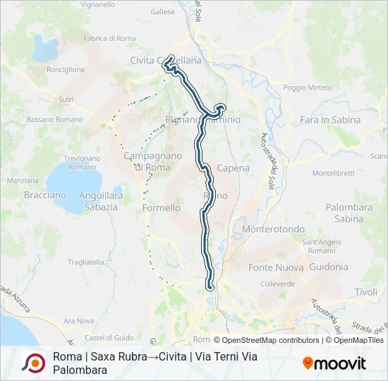 COTRAL Bus Line Map