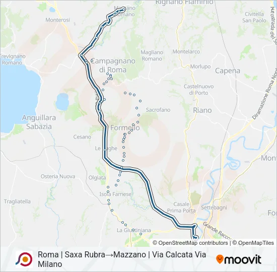 COTRAL Bus Line Map
