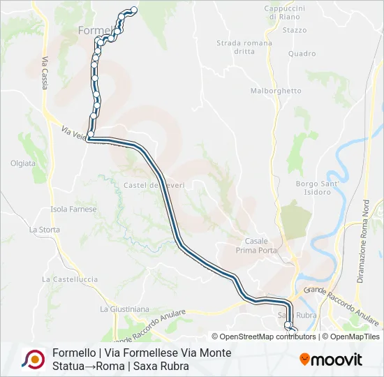 COTRAL Bus Line Map