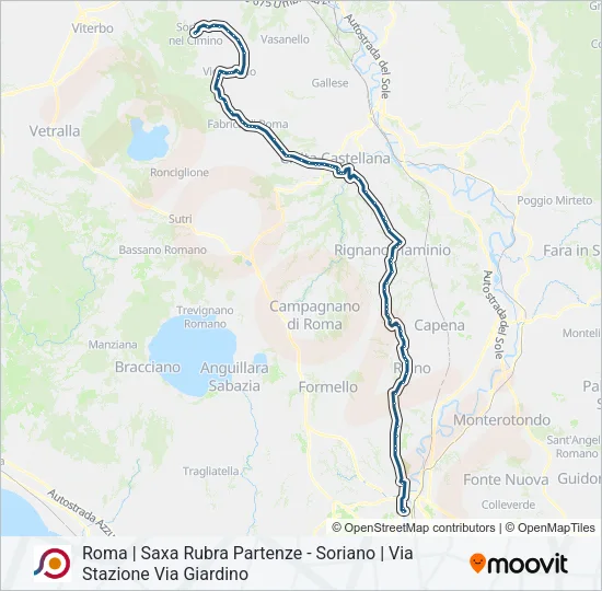 COTRAL Bus Line Map