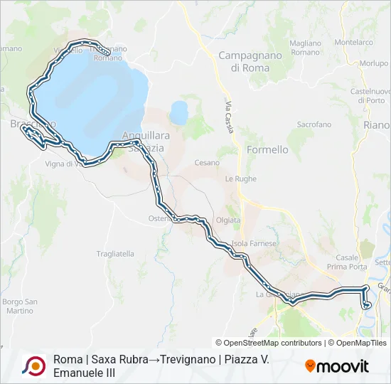 COTRAL Bus Line Map