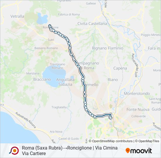 COTRAL bus Line Map