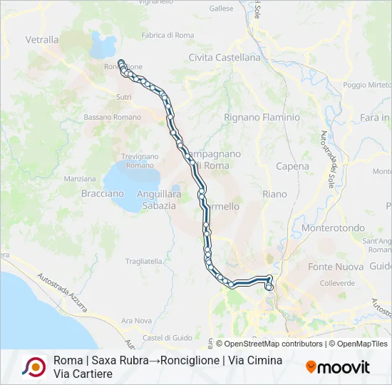 COTRAL Bus Line Map