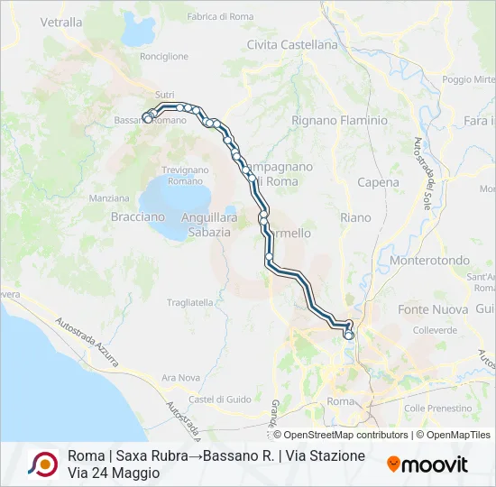 COTRAL Bus Line Map