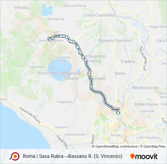 COTRAL Bus Line Map