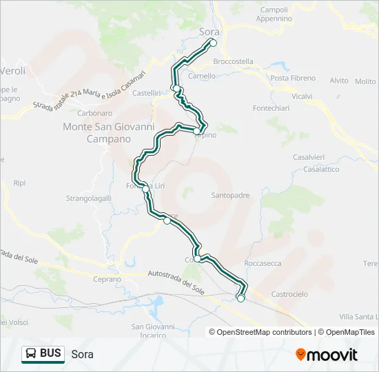 BUS Line Map