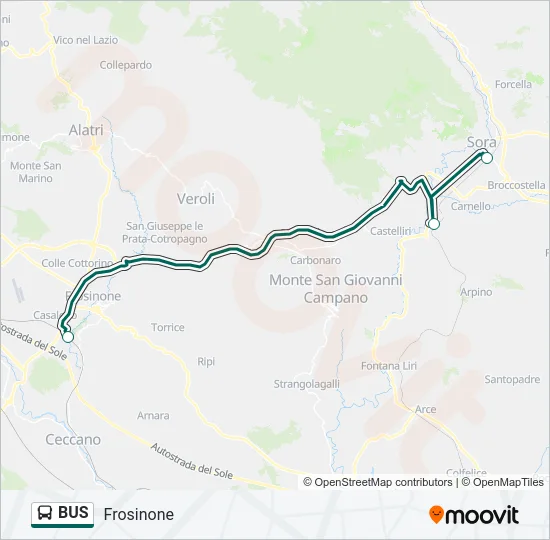 BUS Line Map