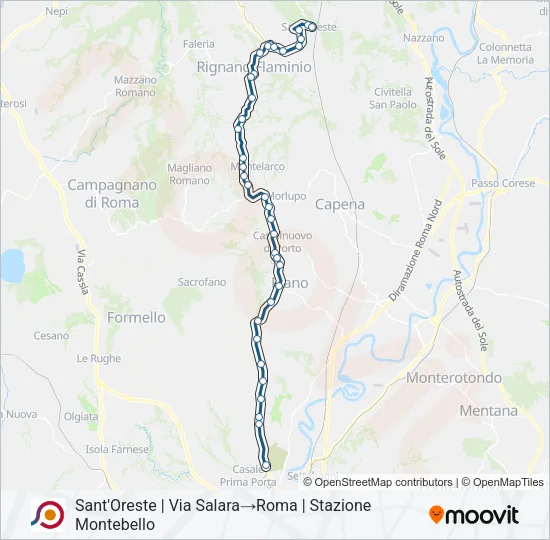 COTRAL Bus Line Map