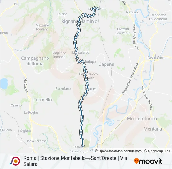 COTRAL Bus Line Map