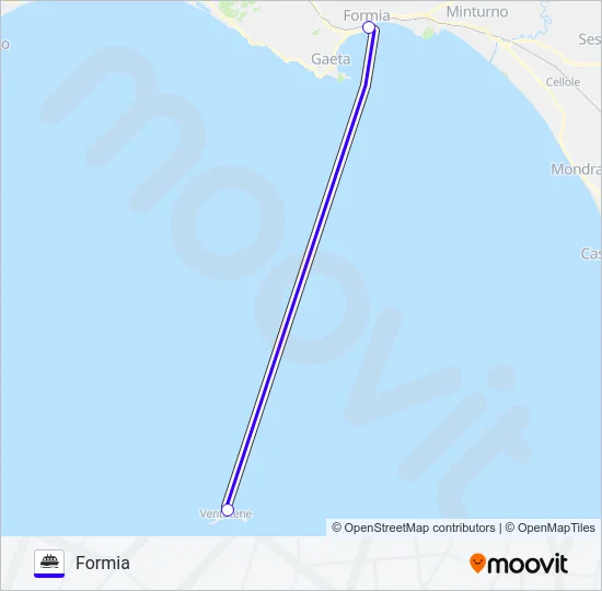 LAZIOMAR Ferry Line Map