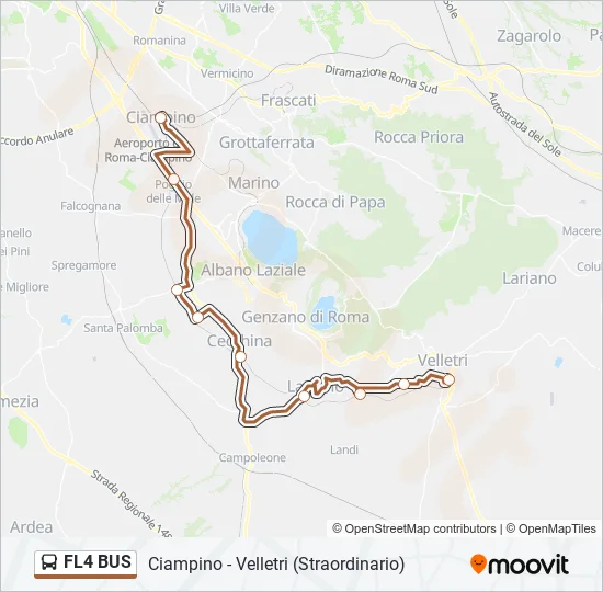 FL4 BUS Bus Line Map