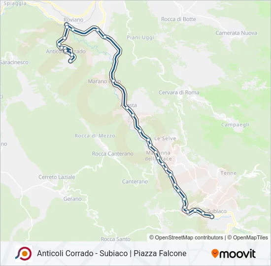 COTRAL Bus Line Map
