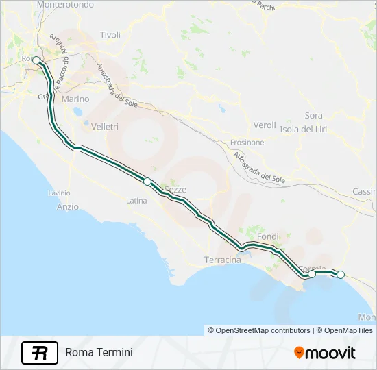 R Train Line Map