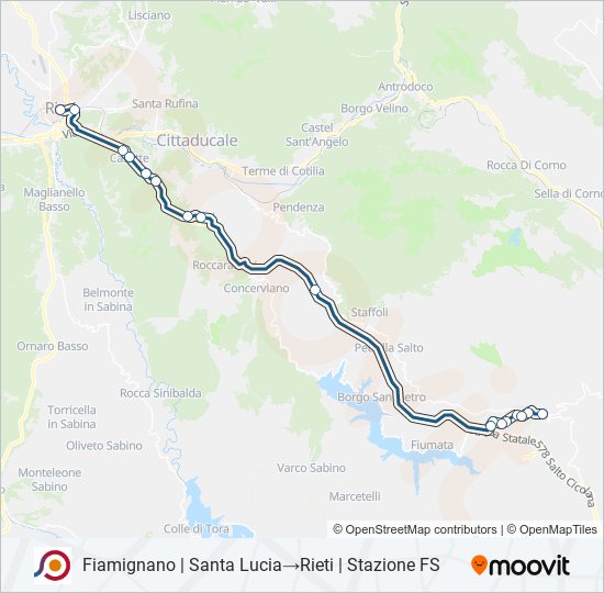 COTRAL bus Line Map