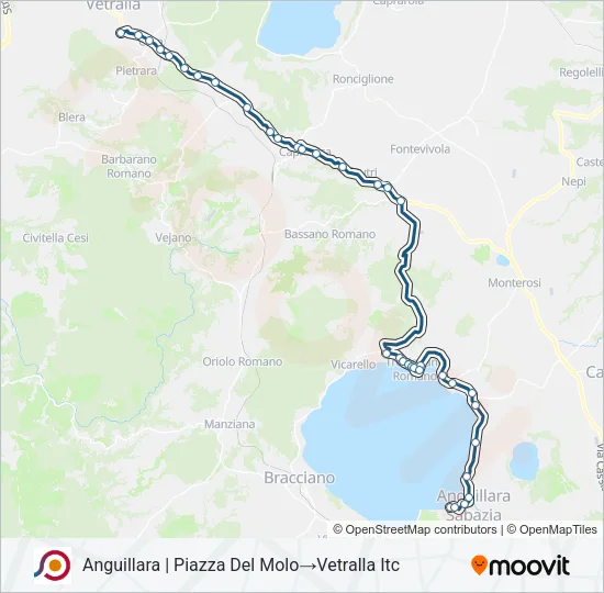 COTRAL Bus Line Map
